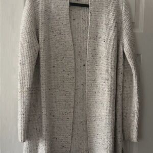 Old Navy Women's Textured Knit Cardigan - cream/brown/gray